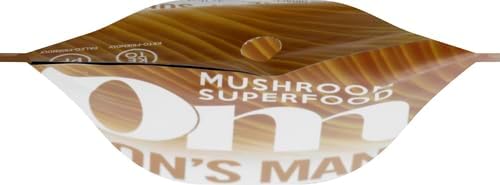 OM MUSHROOM SUPERFOOD Lion&#39;s Mane Organic Mushroom Powder, Improves Memory, Focus, Clarity, Nerve Health, and Mood Support, 3.5 oz, 50 Servings Powder Supplement Pouch