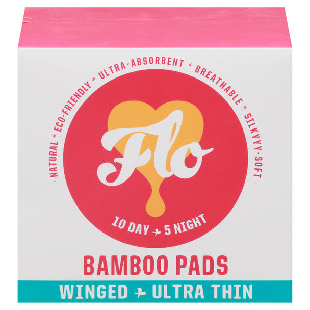 Flo Bamboo Daily Panty Liners Wrapped + Ultra Thin
