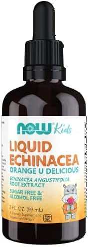 NOW Supplements, Kids Liquid Echinacea with Dropper, Immune System Support, Formulated for Kids, 2 Fl Ounce