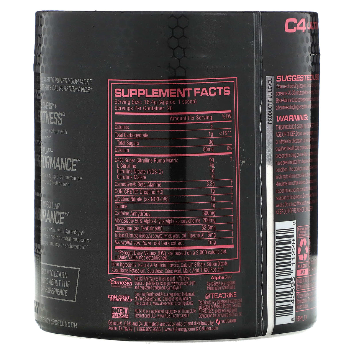 C4 Ultimate Pre 20 serving Strawberry Watermellon
