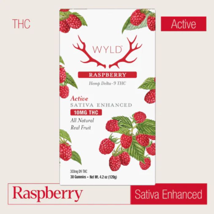 WYLD - Raspberry Sativa THC Gummies 10MG
