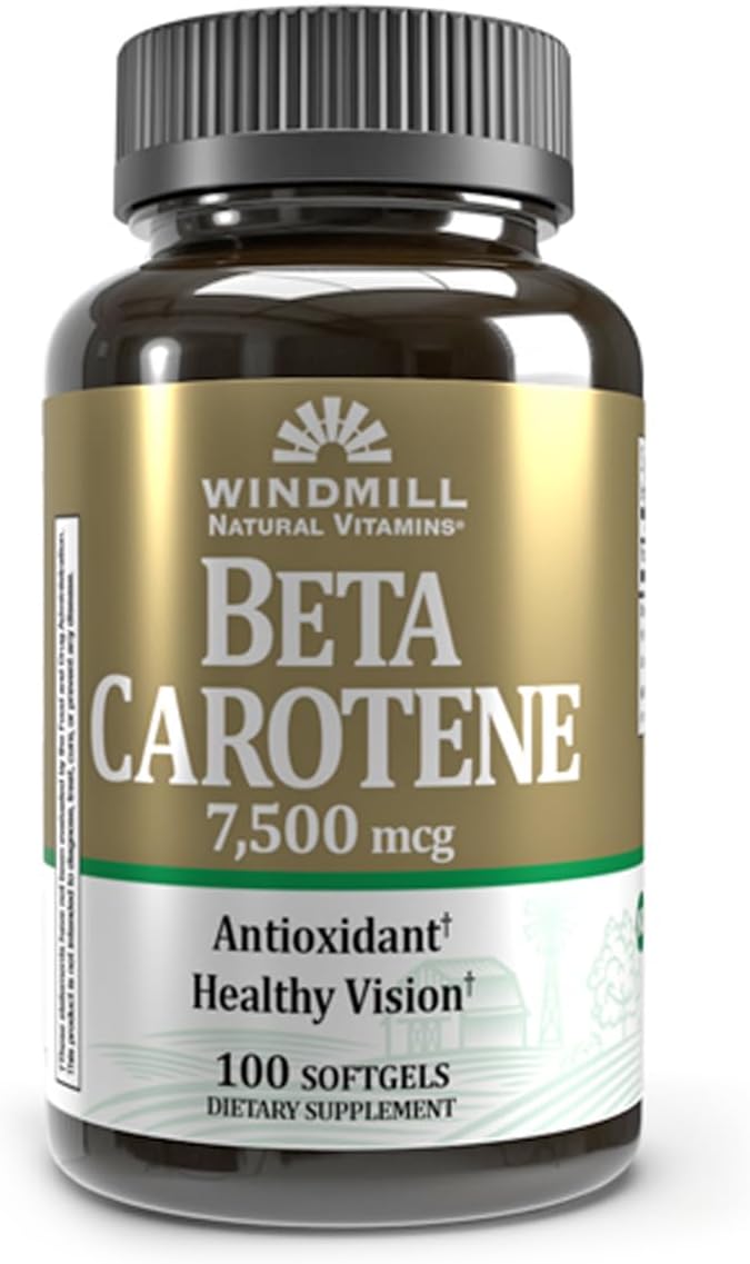 Beta Carotene 25, 000 MU softgels by Windmill - 100 ea