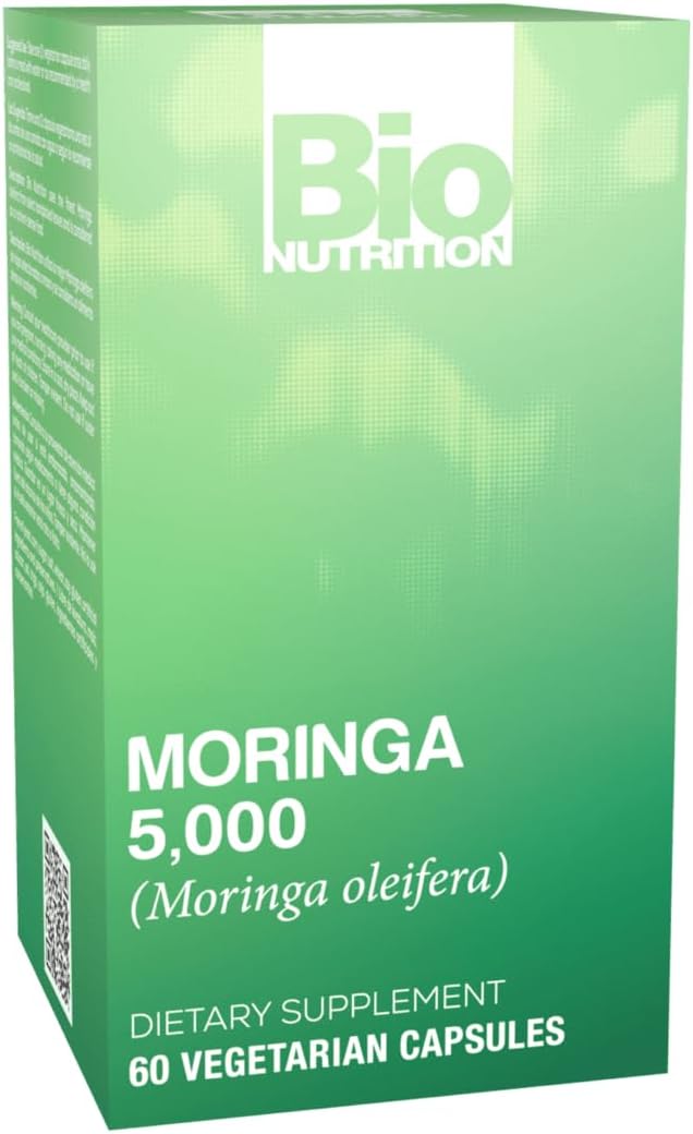 Bio Nutrition Moringa Super Food, 5000 mg, 60 Vegetable Capsules