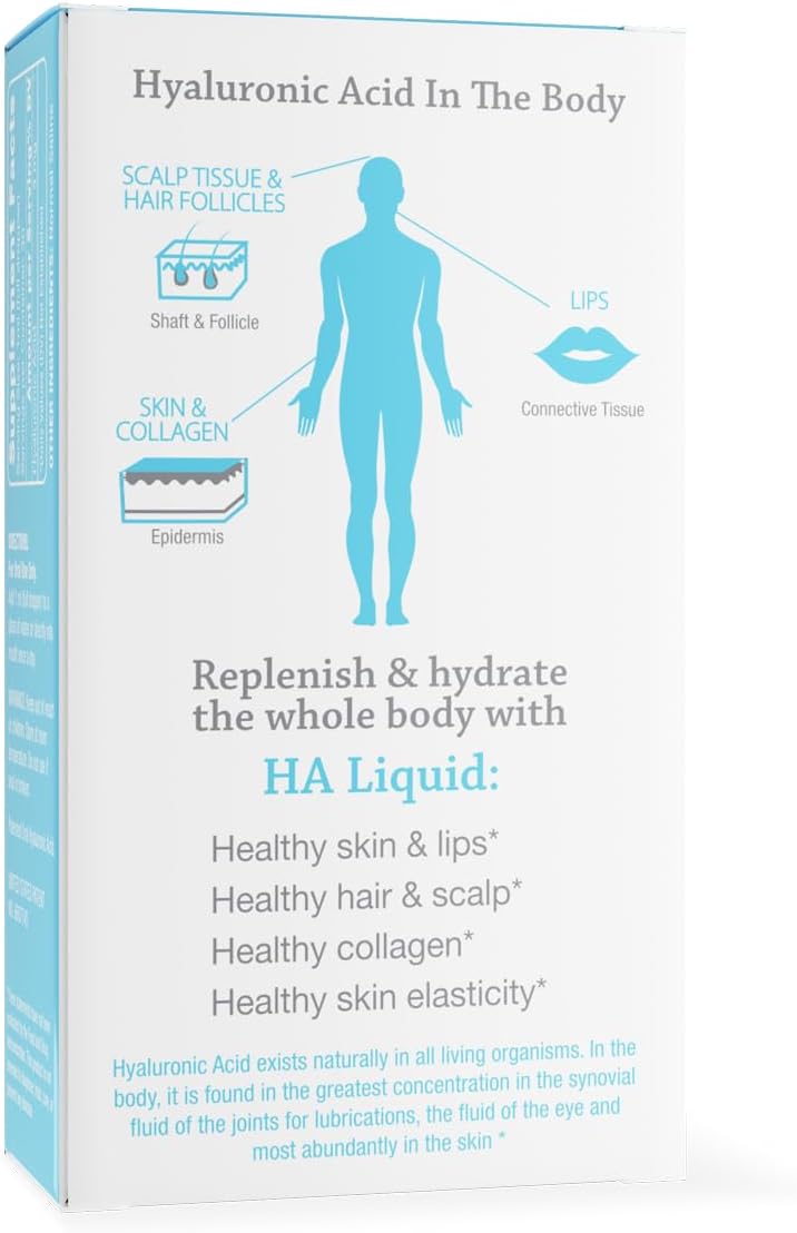Hyalogic Vegan Friendly Hyaluronic Acid Liquid Supplement- Beauty from Within: Daily Skincare 30 ml. HA Dietary Supplement