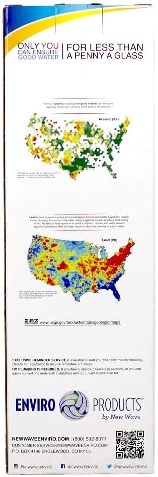 New Wave Enviro 10 Stage Plus Water Filter Replacement Cartridge, 1 Cartridges