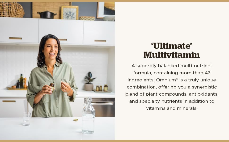 Solgar Omnium - 90 Tablets - Phytonutrient Complex + Multiple Vitamin &amp; Mineral Formula - Non-GMO, Vegan, Gluten Free - 45 Servings