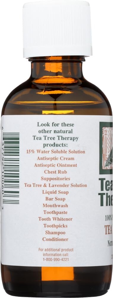 Tea Tree Therapy 100% Pure Australian Tea Tree Oil, 2-Ounce Bottle