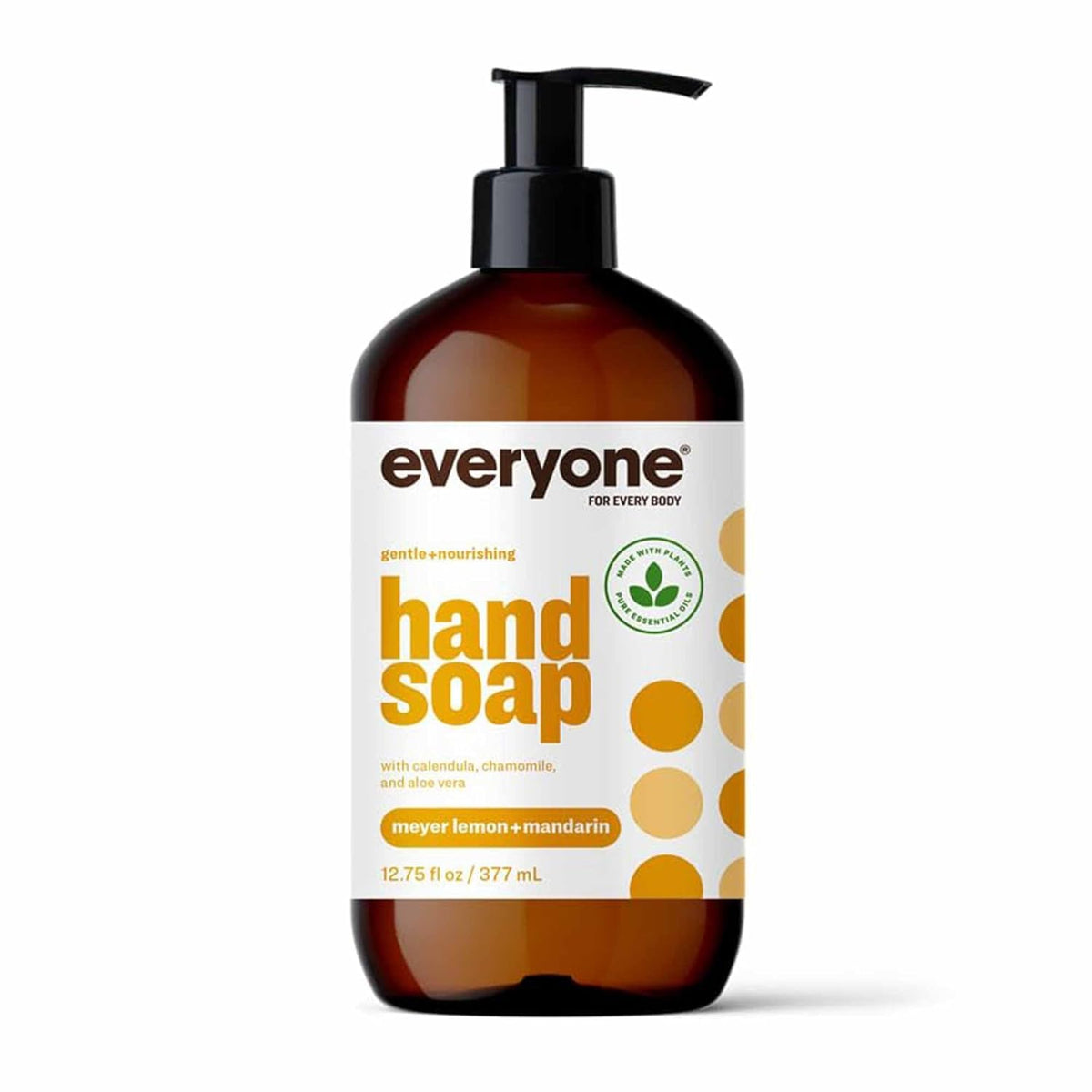 Everyone Liquid Hand Soap, 12.75 Ounce (Pack of 1), Meyer Lemon and Mandarin, Plant-Based Cleanser with Pure Essential Oils