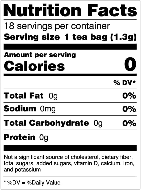 Organic Senna Tea - Kosher, Caffeine Free, GMO-Free - 18 Bleach Free Tea Bags