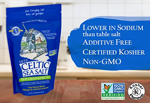 Celtic Sea Salt Fine Ground, Vital Mineral Blend, 1 lb (454 g)