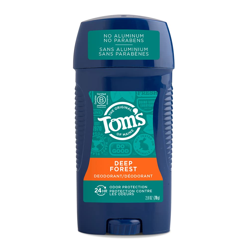 Tom&#39;s of Maine Long-Lasting Aluminum-Free Natural Deodorant for Men, Deep Forest, 2.8 oz.
