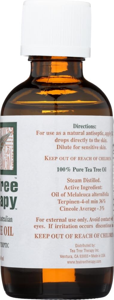 Tea Tree Therapy 100% Pure Australian Tea Tree Oil, 2-Ounce Bottle