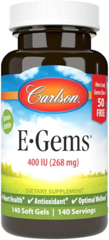 Carlson E-GEMS®, 400 IU, 140 Softgels