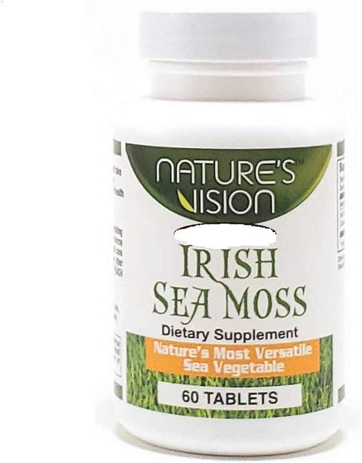 Nature&#39;s Vision Organic Irish Sea Moss 60 Caps