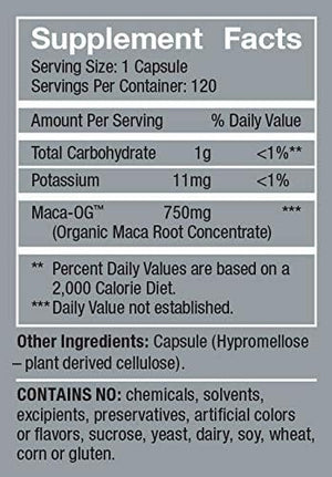Revolution Macalibrium - Natural Concentrated Gelatinized Maca Supplement to Support Men's Hormone Health, Energy, Strength, Power, and Reproductive Health -120 Vegan Capsules (60 Day Supply)