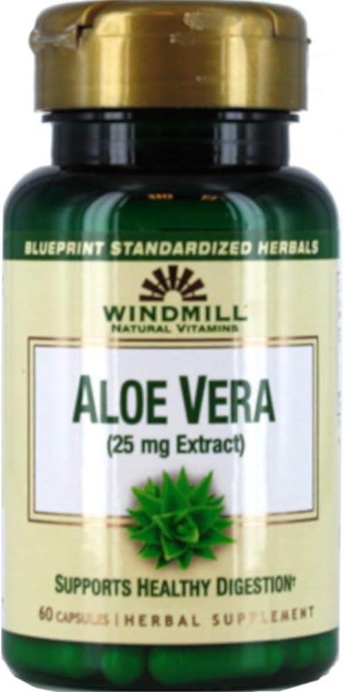 Windmill Natural Vitamins Aloe Vera (25mg Extract) 60 Capsules