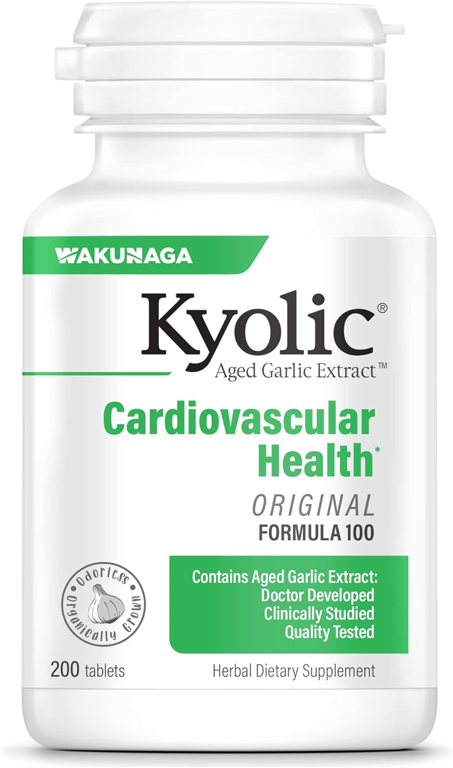 Kyolic Aged Garlic Extract™ Cardiovascular Formula 100 Original Formula, 200 Tablets