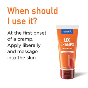 Hyland's Naturals Leg Cramps Ointment, Arnica Gel Leg Cramp Relief, Natural Relief of Calf, Leg and Foot Cramp, 2.5 oz