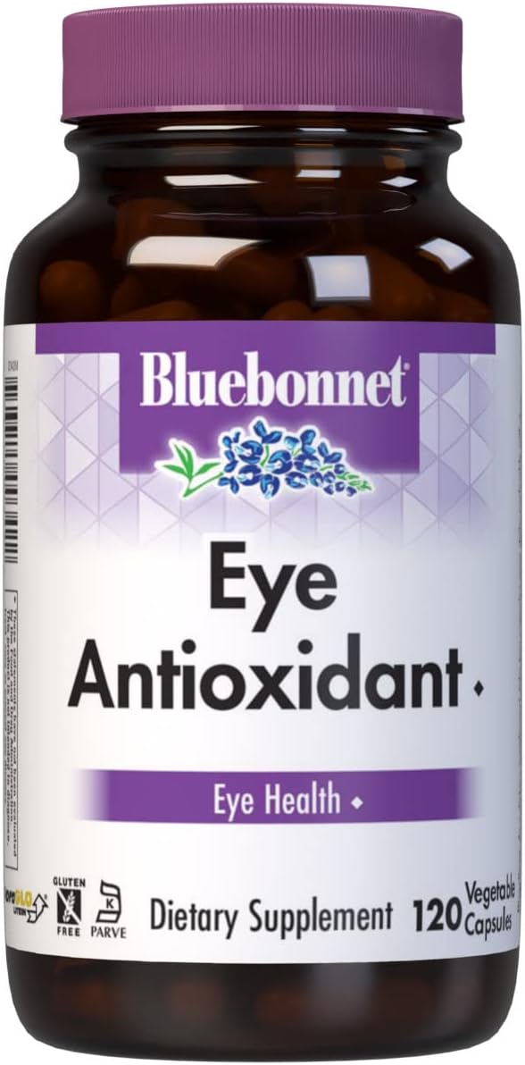BlueBonnet Eye Antioxidant with Zeaxanthin Formula Vegetarian Capsules, 120 vcaps