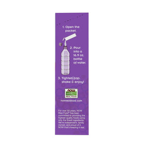 NOW Foods, Slender Sticks, Grape Flavor, Sugar-Free Drink Sticks with Electrolytes for Your Active Lifestyle, 10 Calories/Stick, 12/Box