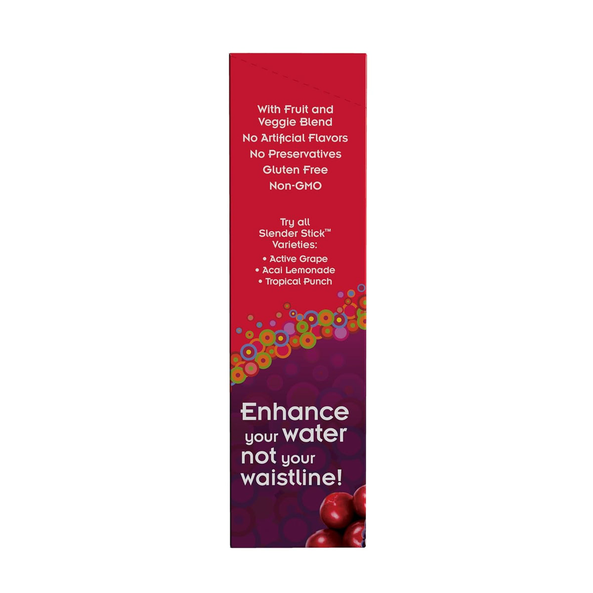 NOW Foods, Slender Sticks, Pomegranate Berry, 15 Calories Per Stick, Refreshingly Delicious, with Antioxidant Vitamins A,C, E, 12/Box