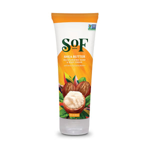 SoF Moisturizing Hand & Body Cream - With Organic Shea + Cocoa Butter and Sweet Almond Oil,Non GMO & Vegan, Shea Butter, 8 Fl Oz, 1 Pack