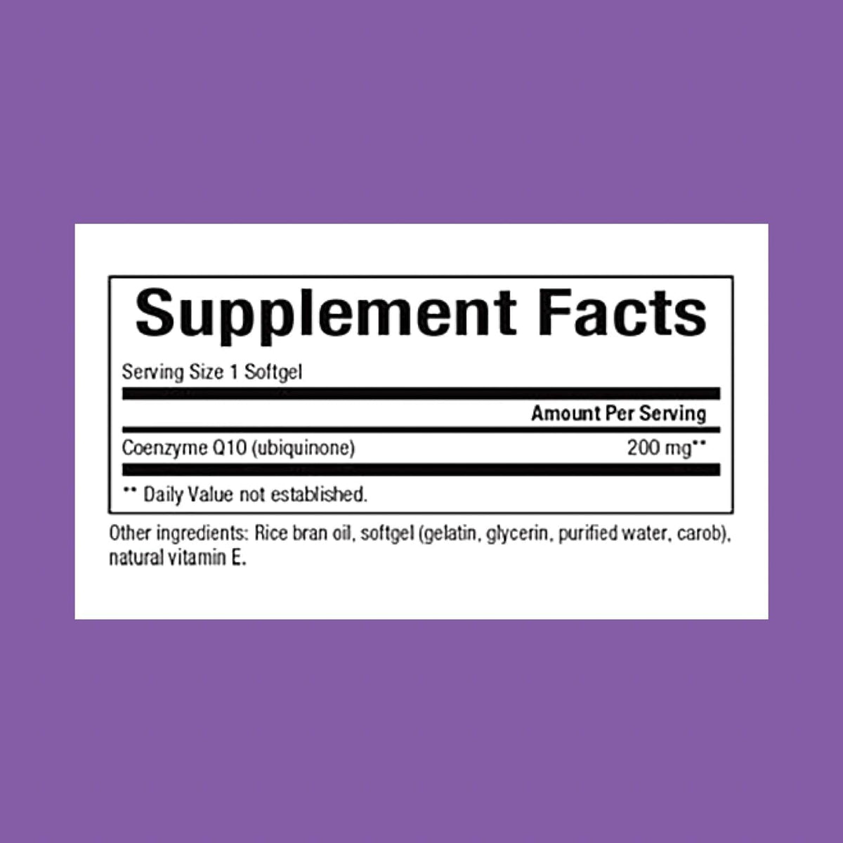 Natural Factors Coenzyme Q10 200 mg, Natural Coenzyme Q10 Supplement for Energy, Heart and Cognitive Support, 30 Softgels