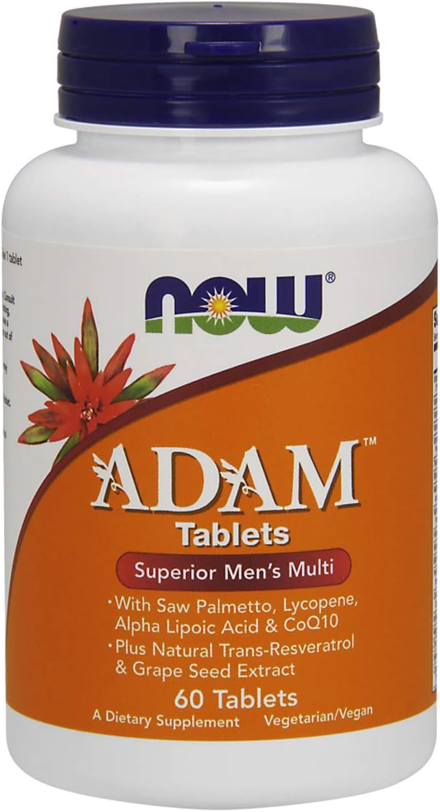 NOW Foods ADAM™ Superior Men&#39;s Multi, 60 Tablets