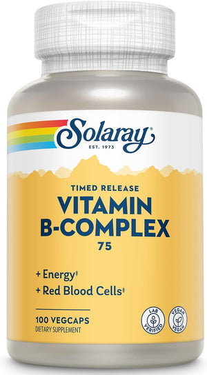 B-Complex 75 Time Release Solaray 100 Caps