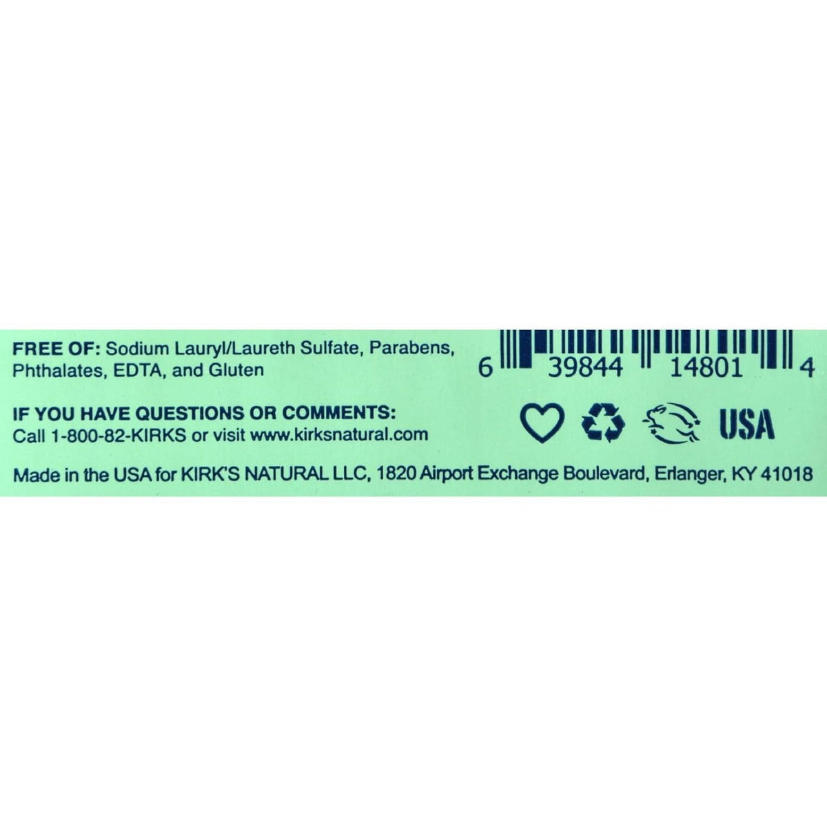 Kirk&#39;s Original Coco Castile Bar Soap Soothing Aloe Vera, 4 Oz