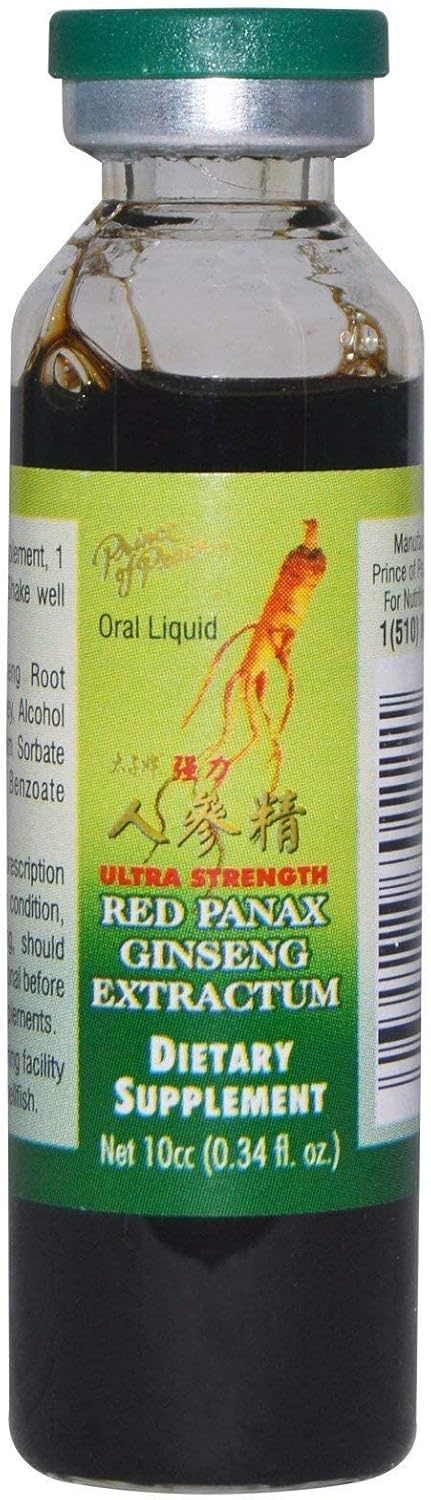 Prince of Peace Red Panax Ginseng Extractum Ultra Strength -- 3.4 oz - 10 Bottles