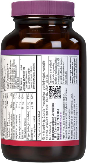 Bluebonnet Nutrition Ladies’ ONE 40+ Whole Food-Bed Multiple, Women Multivitamin for Women 40+, Soy-Free, Non-GMO, Gluten Free, 60 Vegetable Capsules, 60 Servings | Non-GMO, Kosher, Gluten-Free, Soy-Free