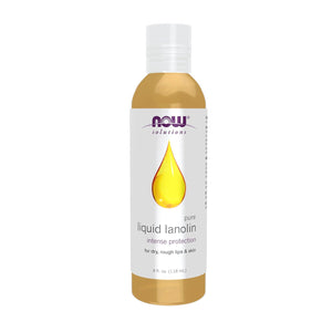 Liquid Lanolin Pure, Intense Protection, Formulated for Dry Rough Lips and Skin, 4-Ounce