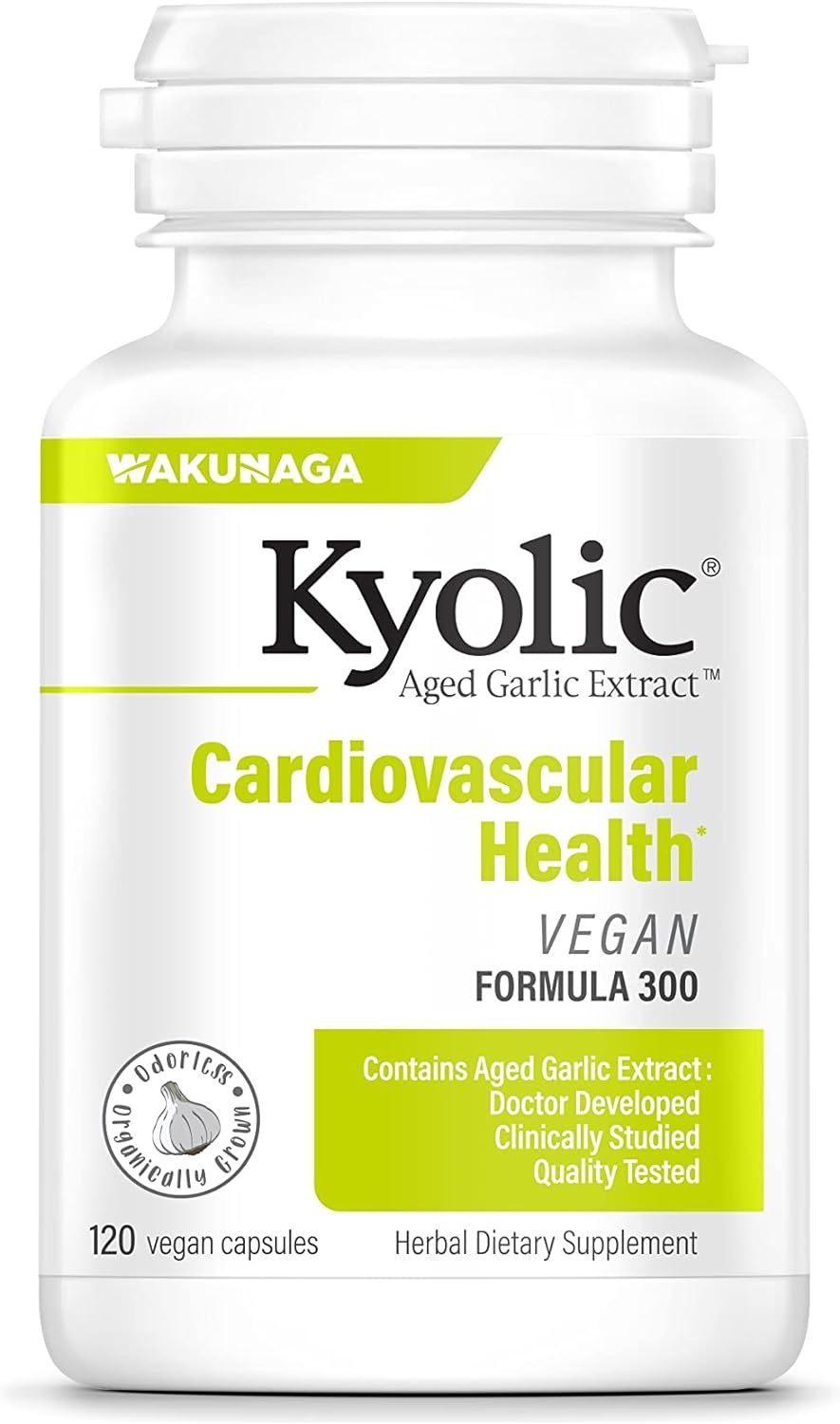 Kyolic Aged Garlic Extract Formula 300 Vegan, 120 Capsules