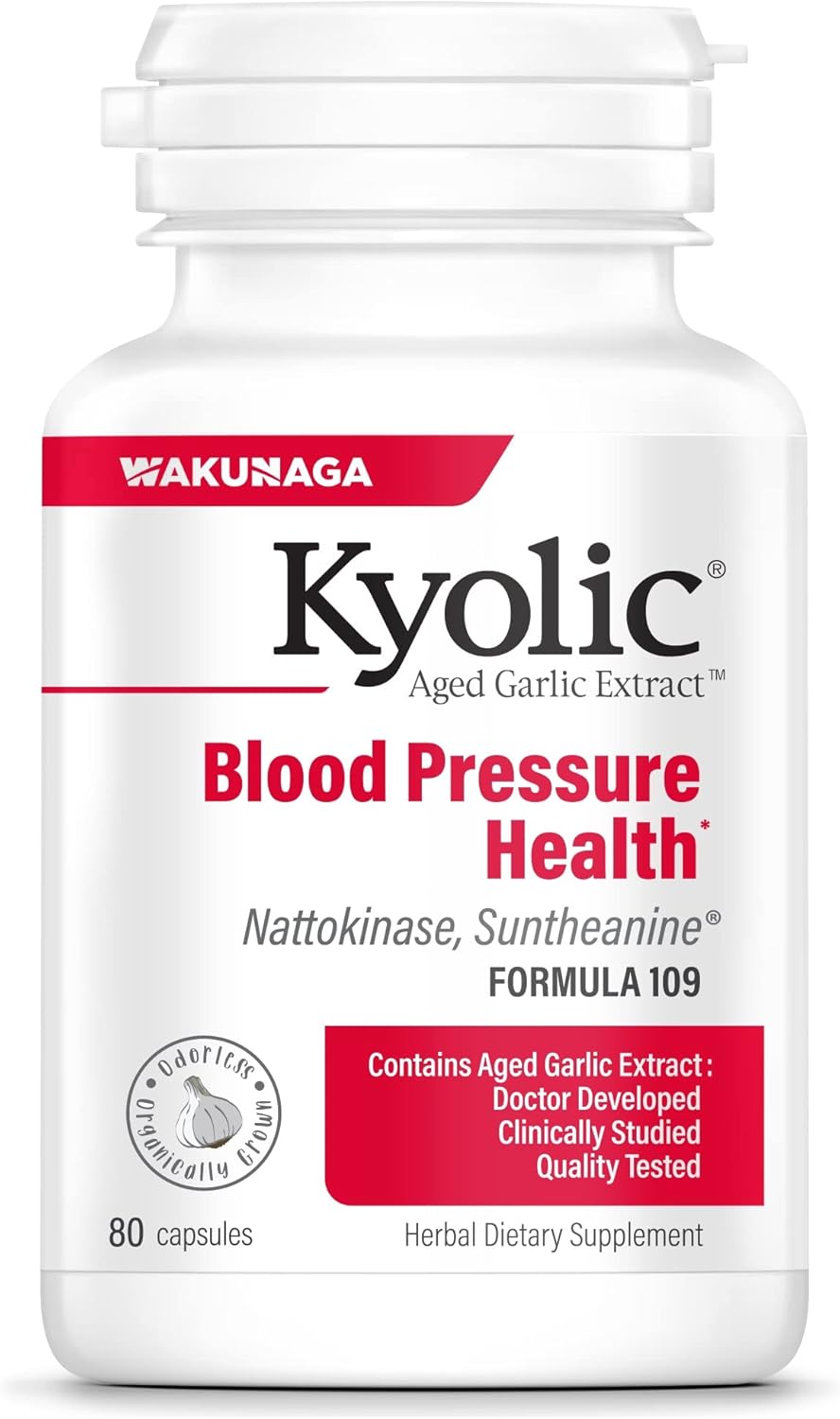Kyolic Aged Garlic Extract™ Blood Pressure Health Formula 109, 80 Capsules
