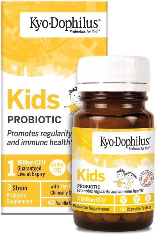 Kyo-Dophilius Kids Probiotic, Promotes Regularity and Immune Health*, 60 tablets