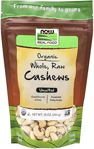 Cashews, Organic, Whole, Raw & Unsalted