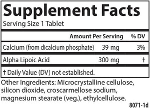 Carlson - Alpha Lipoic Acid, 300 mg, Promotes Energy Production, 90 Tablets