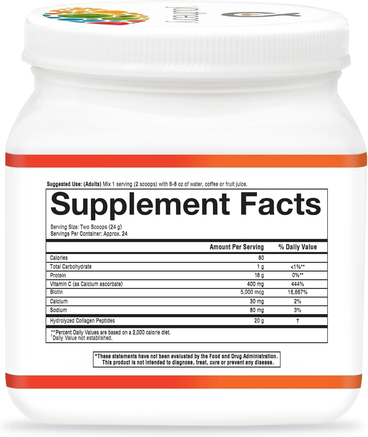 Youtheory Collagen Powder - Premium Collagen Supplement with Vitamin C &amp; Biotin - Healthy Hair, Skin, Nails &amp; Joints - Hydrolyzed &amp; Highly Absorbable - Dairy, Soy &amp; Gluten Free - Unflavored - 20 oz