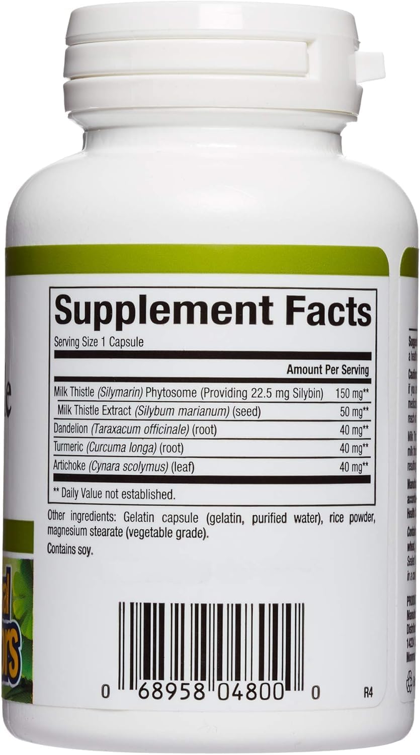 HerbalFactors by Natural Factors, Milk Thistle Phytosome, Promotes Healthy Liver Function with Dandelion and Turmeric, 90 capsules (90 servings)