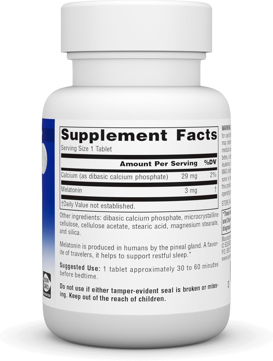 Source Naturals Sleep Science Melatonin* - 3 mg, 60 Time Released Tablets