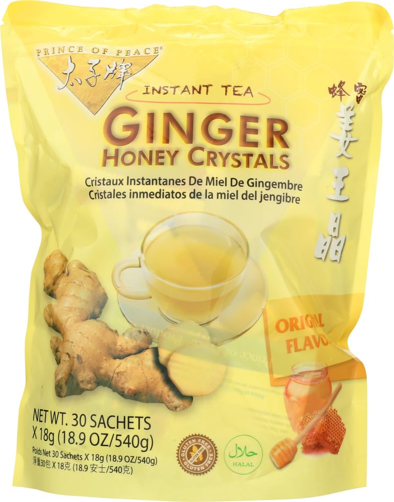 Prince of Peace Ginger Honey Crystals Instant Beverage, 30 Sachet