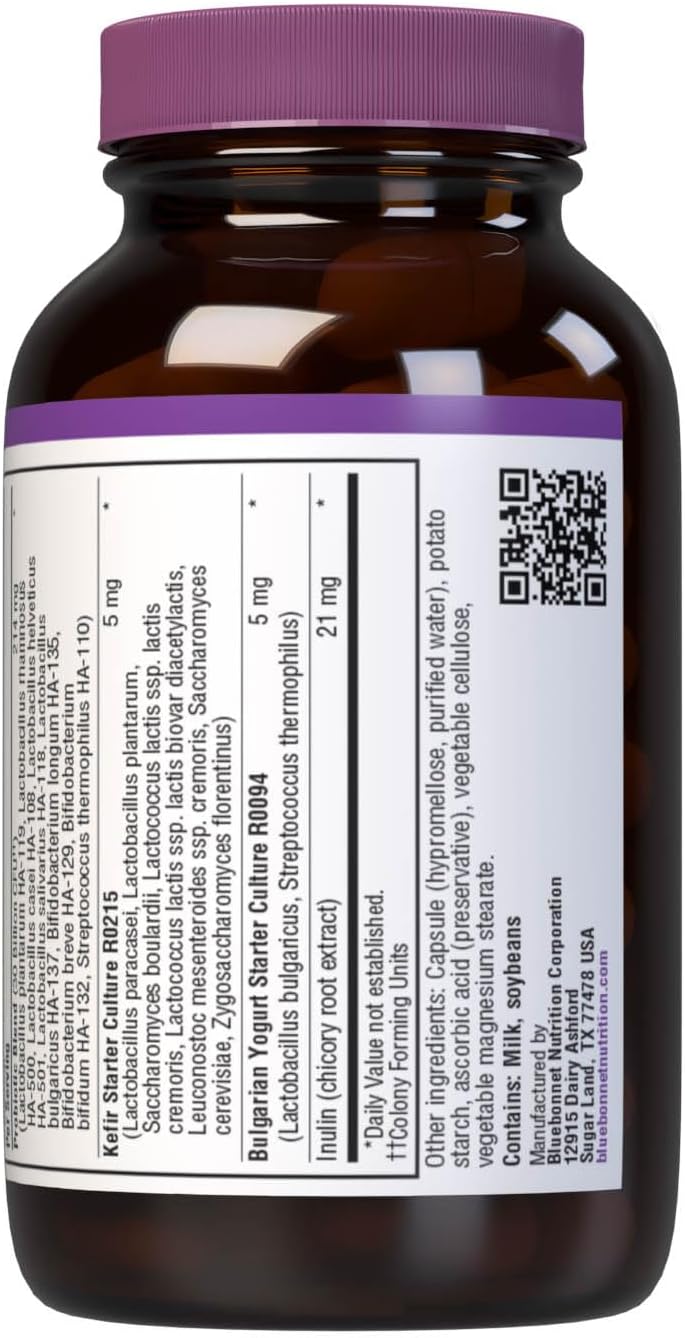 Bluebonnet Nutrition Probiotic and Prebiotic, 30 Billion CFU Per Serving, Supports Immune &amp; Aids in Digestive Health, Gluten-Free, Non-GMO, 30 Count