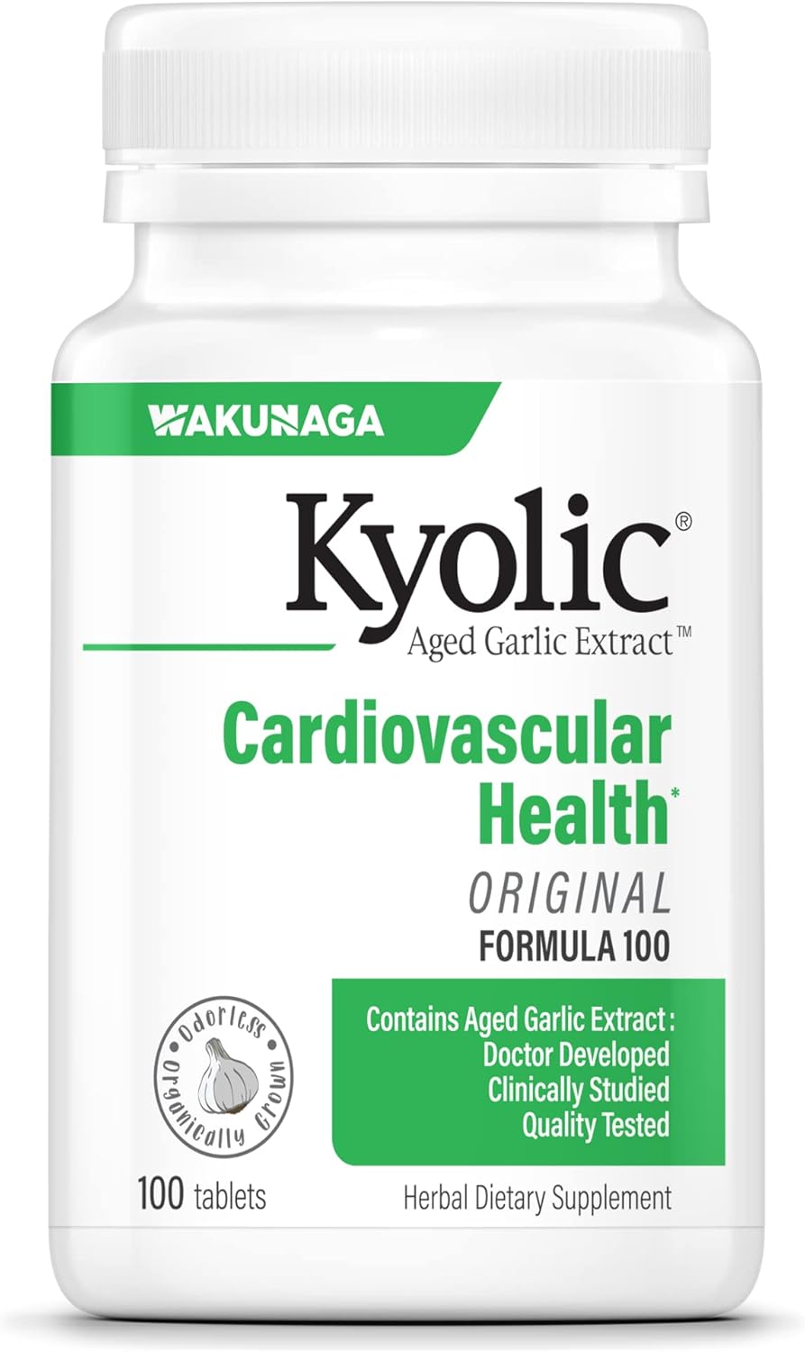 Kyolic Aged Garlic Extract Formula 100, Original Cardiovascular, 100 Tablets