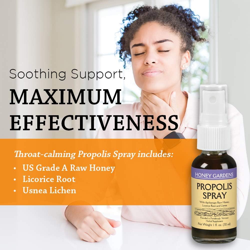 Honey Gardens Propolis Spray Herbal Supplement -- 1 oz