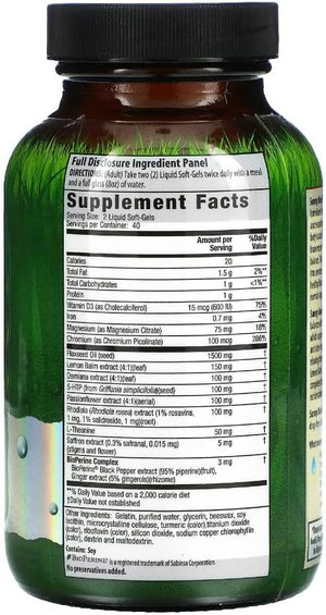 Irwin Naturals Sunny Mood with 5-HTP - 80 Liquid Soft-Gels - Supports Emotional Well-Being & Relaxation - 40 Servings