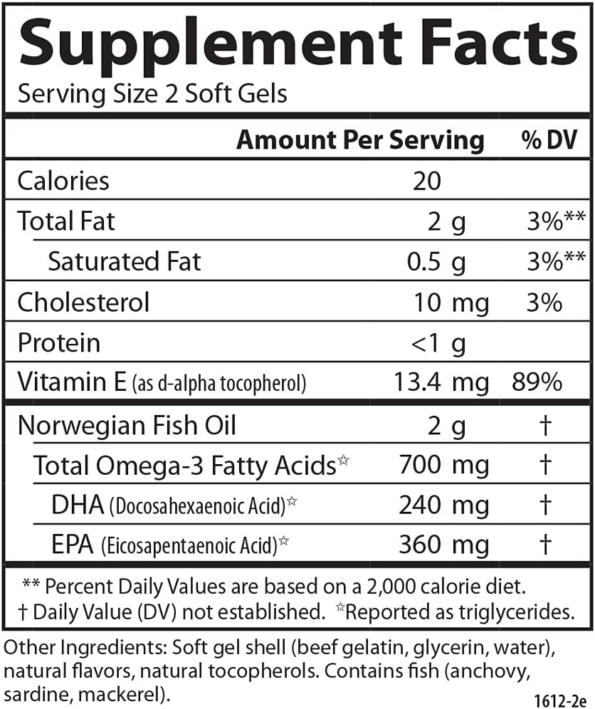 Carlson - Teen&#39;s Smart Catch, 700 mg Omega-3s, Cognitive Development, Brain Function &amp; Vision Support, Lemon, 180 Softgels