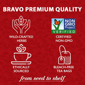 Bravo Tea Absolute Rhodiola Herbal Tea Caffeine Free, 20 Tea Bags