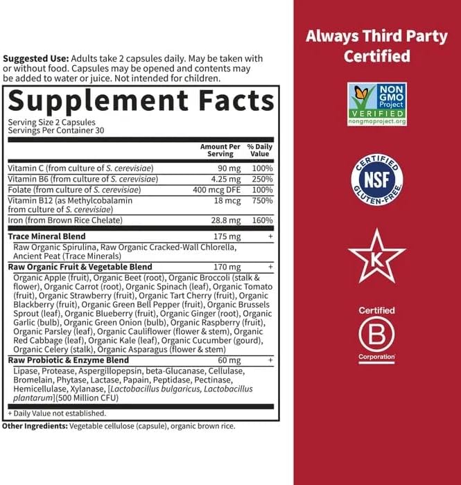 Vitamin Code Healthy Blood 60ct Capsules