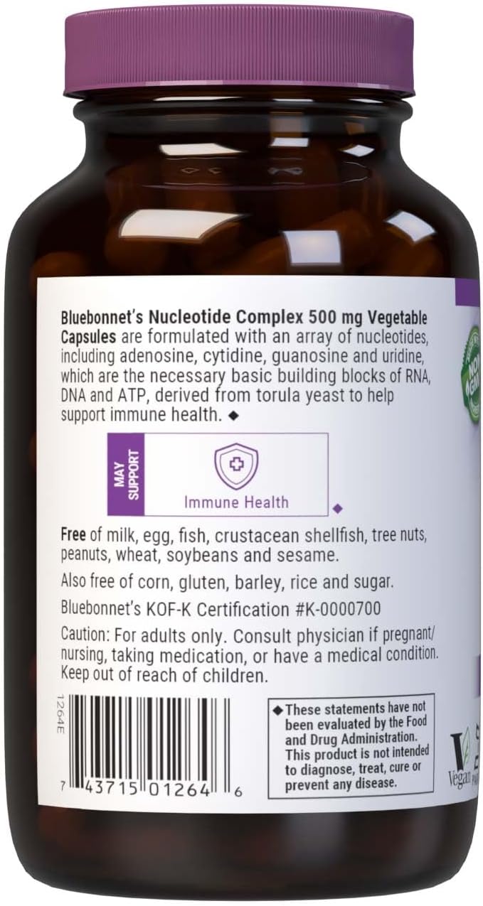 BlueBonnet Nucleotide Complex Supplement, 60 Count, White